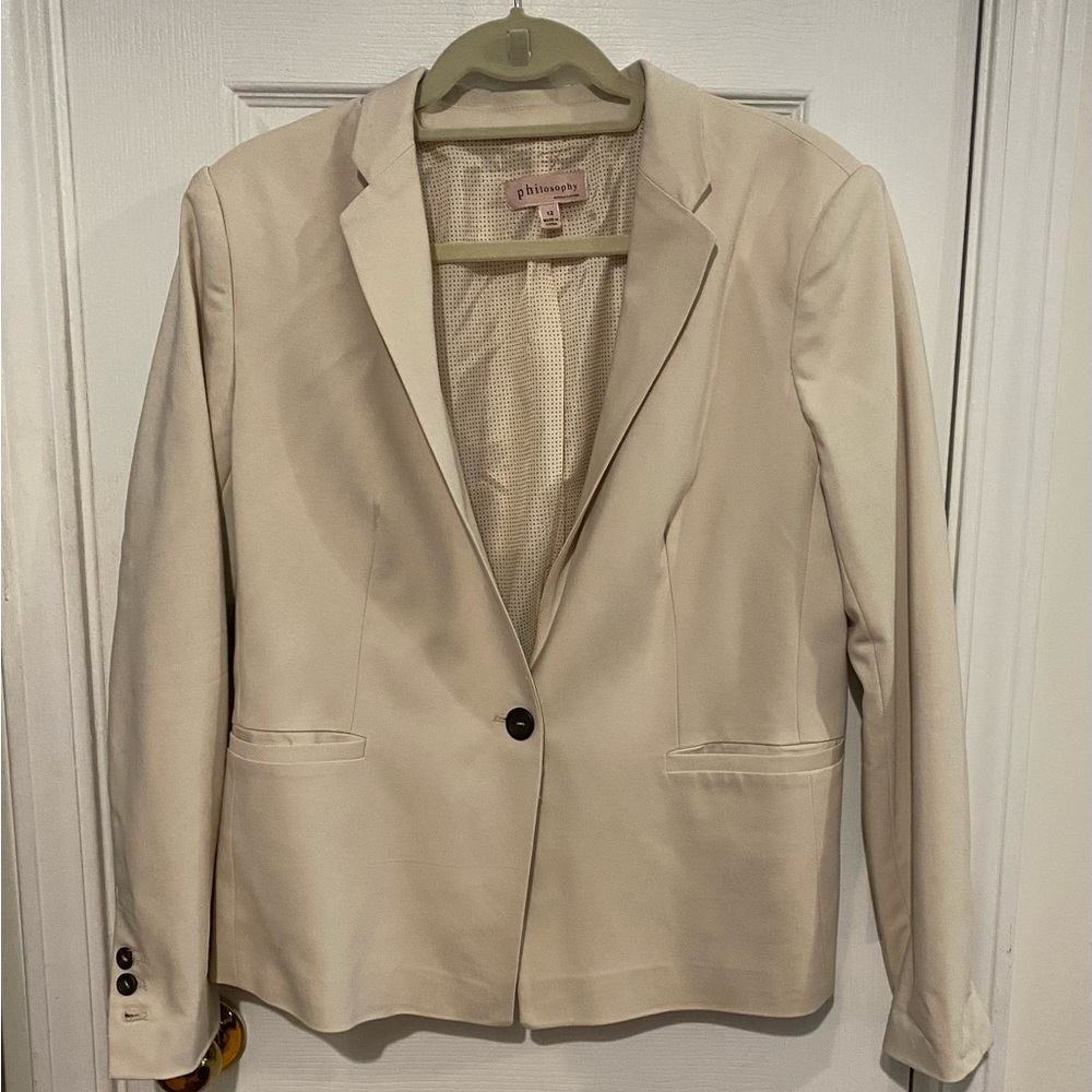 Philosophy Cream Blazer